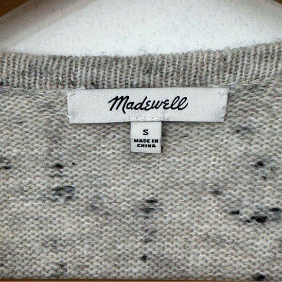 Madewell Wool Blend Donegal Kent Cardigan Sweater Sz S - Picture 9 of 15